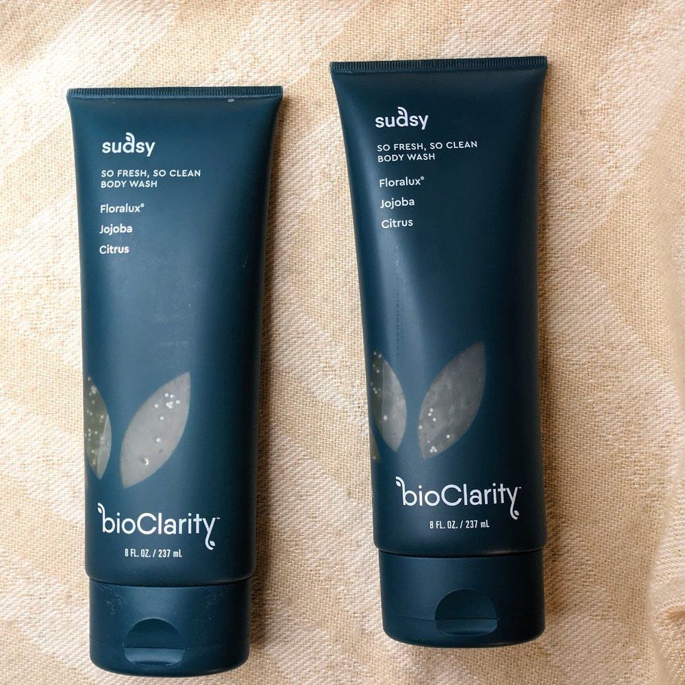🌸 bioClarity Sudsy Body Wash Bundle for Acne and Combination Skin x2 NEW
